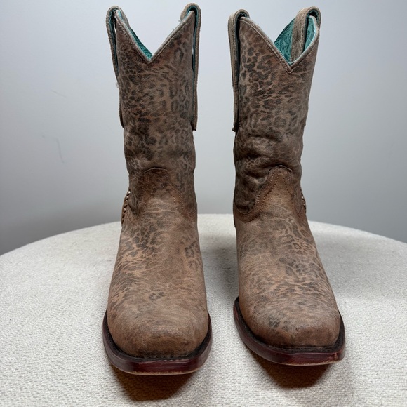 Corral A4467 Brown Cheetah Cowhide Leather Western Boots Women’s 9.5 M - Picture 3 of 14